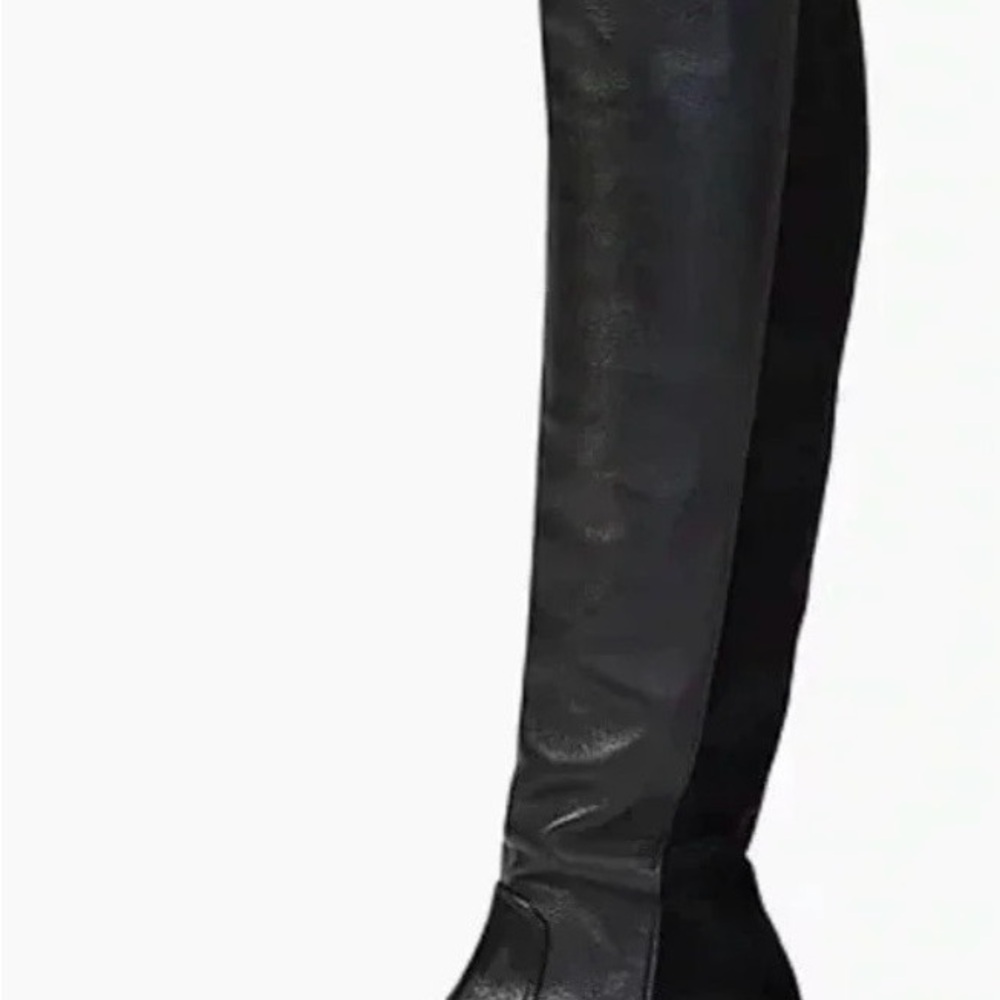 Stuart Weitzman Over the Knee Black Napa Boots Size 8.5 EUC - Picture 6 of 7